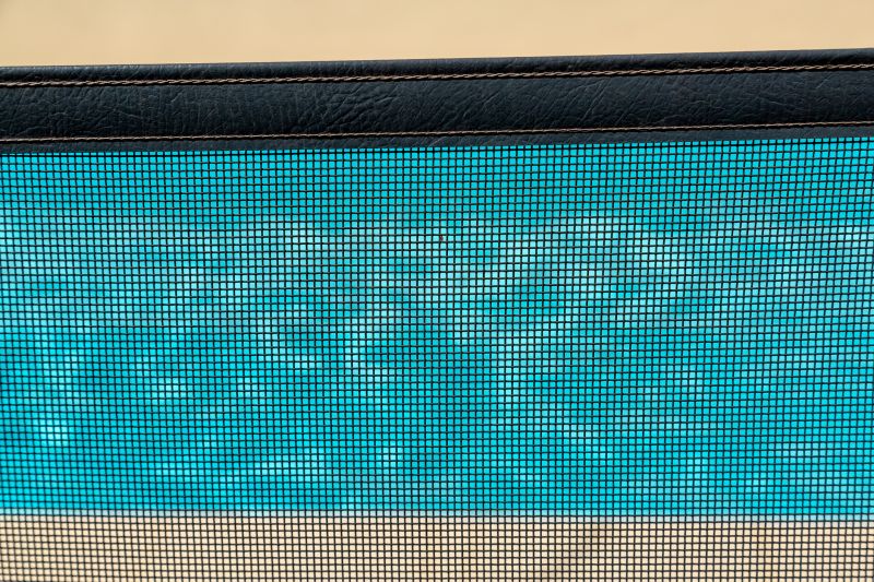 Pool Area with Mesh Safety Barrier